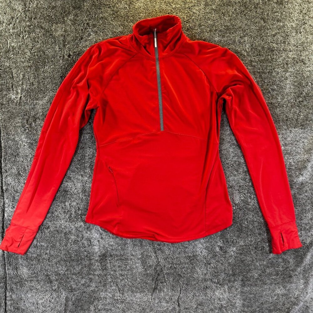 Athleta Malibu Hike Half Zip Pullover Sz XS Red
